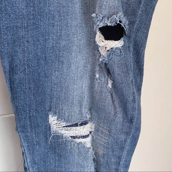 Liz Lange Maternity Skinny Jeans Distressed Crop - Picture 5 of 6